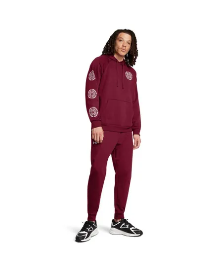 Pantalon de jogging Homme UA RIVAL FLEECE JOGGERS Bordeaux