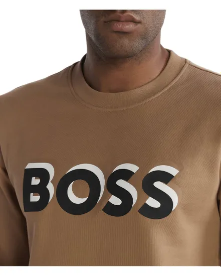 Sweat col rond Homme SOLERI 07 Beige Medium