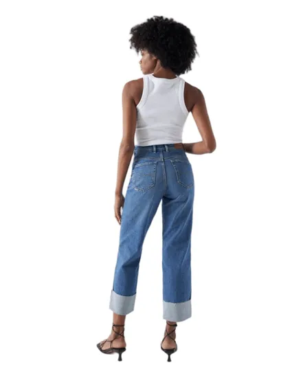 Jean Femme FAITH WITH CUFF Bleu