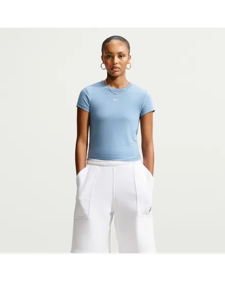 T-shirt Femme W NSW NK CHLL KNT MD CRP Bleu