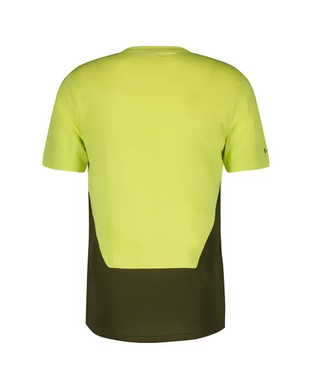 Maillot manches courtes Homme TRAIL FLOW DRI Jaune/Vert Sapin