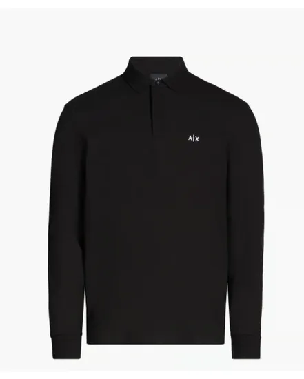 Polo manches longues Homme Noir