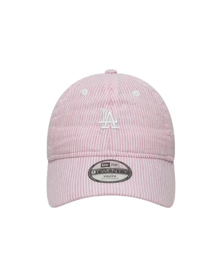 Casquette Enfant New Era 9TWENTY Seersucker Dodgers Rose