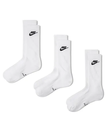 Lot de 3 chaussettes Unisexe U NK ED ELVD CRW 3P FUTRA -144 Blanc