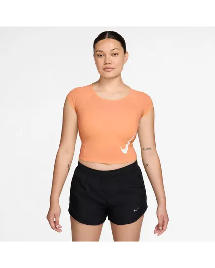 T-shirt Femme W NK TEMPO SWOOSH RUN DF SS Orange