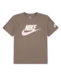 T-shirt Jeune enfant NKN CLUB FAMILY S/S KNIT TOP Marron
