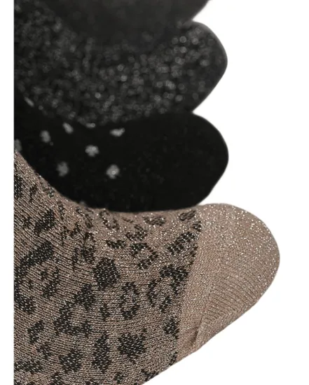 Lot de 4 paires de chaussettes Femme SEBBY GLITTER LONG 4-PACK MIX Multicolore