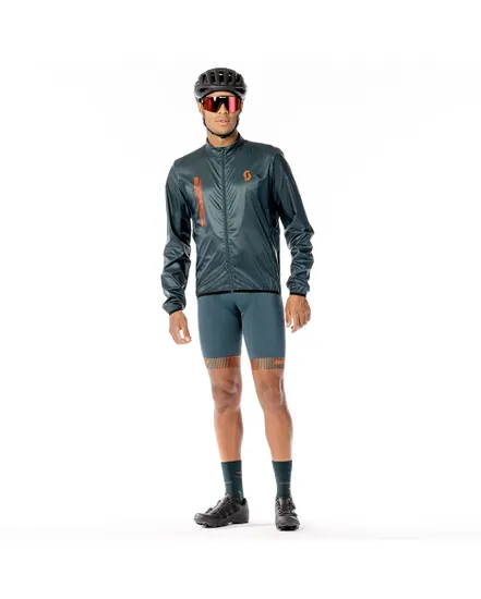 Veste coupe-vent Homme RC TEAM WB Vert Aruba/Orange