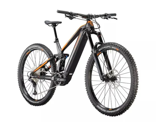 VTT électrique tout suspendu Homme EWME 3.9 Gris/Orange