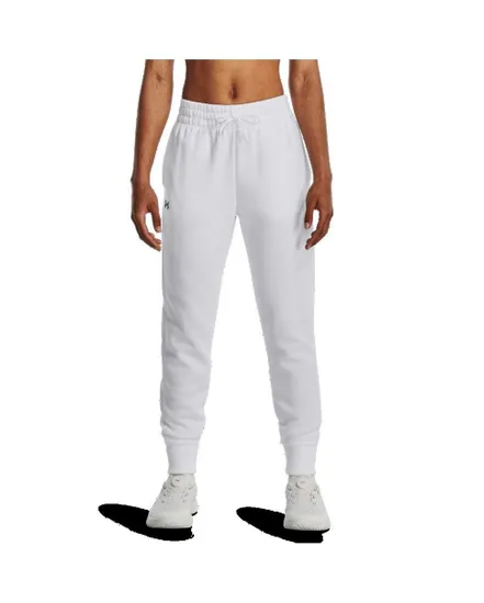 Pantalon de jogging Femme UA RIVAL FLEECE JOGGER Blanc