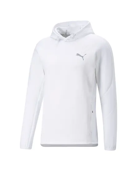 Sweatshirt à capuche manches longues Homme FD EVOSTRIPE HDY Blanc