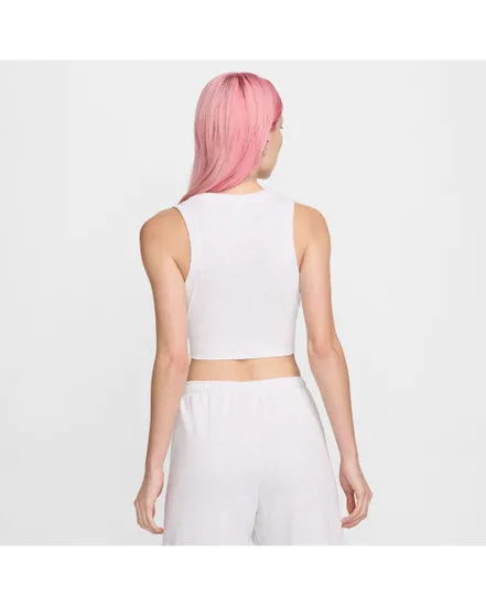 Débardeur Femme W NSW ESSNTL RIB CRP TANK Blanc