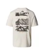 T-shirt Homme M FOUNDATION MOUNTAINS FACES TEE Blanc
