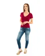 Tee-Shirt Femme Slim V-Neck Tommy Jeans