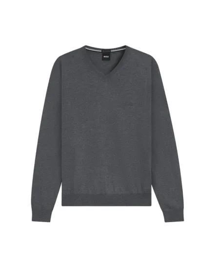 Pull col V Homme BARAM-L Gris Medium