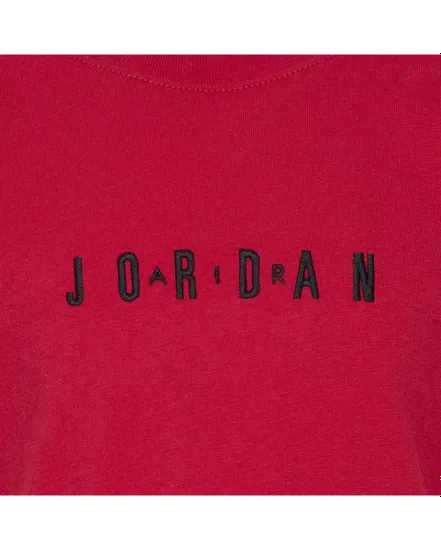 T-shirt Enfant JDB MJ WORDMARK EMB CREW Rouge