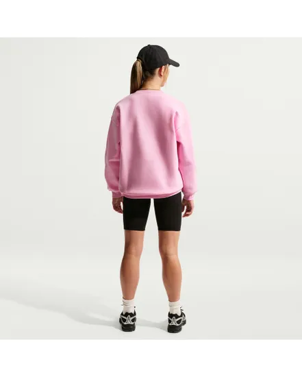 Sweat Enfant G NSW STDIO FLC OVRSZD CRW AOP Rose