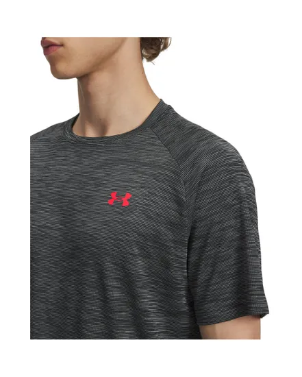 T-shirt Homme UA TECH TEXTURED SS Noir