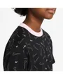 T-shirt Enfant plus âgé G NSW TEE BOXY SWSH FETTI Noir