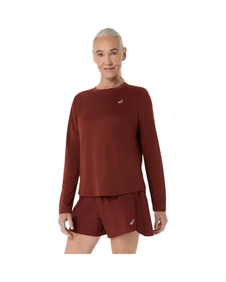 T-shirt manches longues Femme ASICS CORE LS TOP Bordeaux