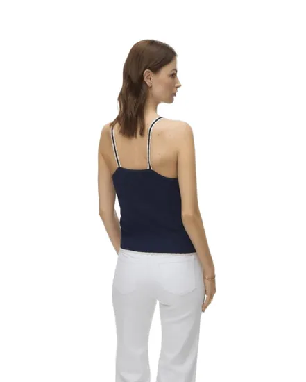 Haut Femme Vero Moda Contrast Sl V-Neck Top