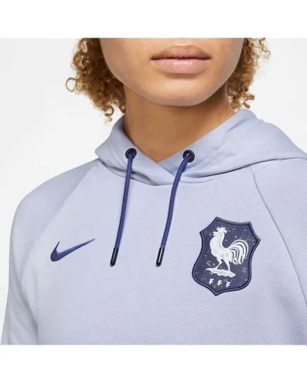 Sweat à capuche manches longues Femme FFF WNSW ESSNTL HOOD POFLC FT Bleu