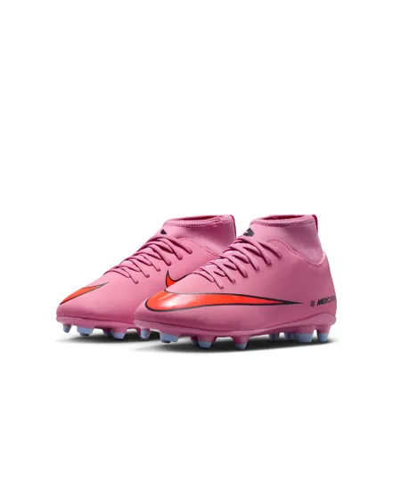 Crampons de football Enfant JR SUPERFLY 10 CLUB FG/MG Rose