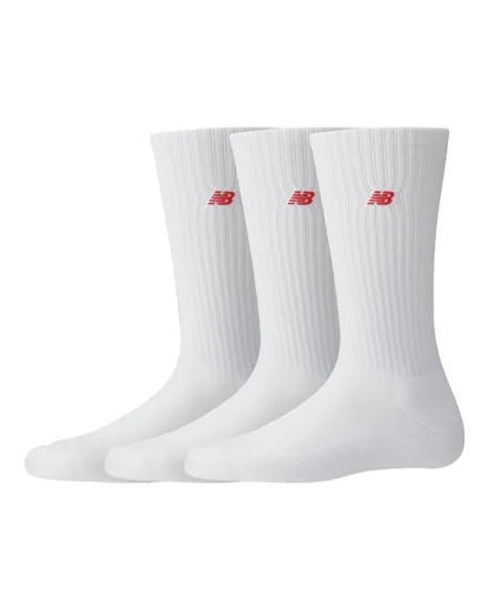 Lot 3 paires de chaussettes PATCH CREW 3 Blanc