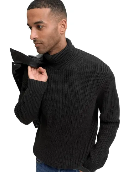 Pull Homme Col Roulé Noir