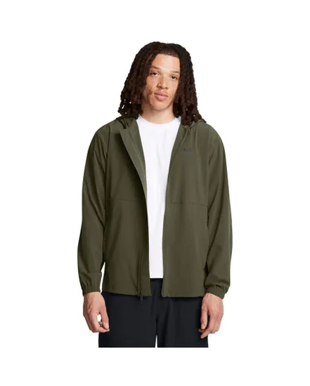 Veste zippée Homme UA VIBE WOVEN WINDBREAKER Vert