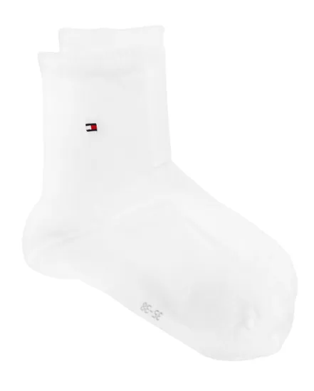 Chaussettes Femme SHORT SOCK 1P PREMIUM RIB Blanc