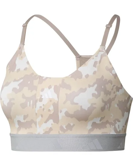 Brassiere de sport Femme AER LS TF AOP Beige