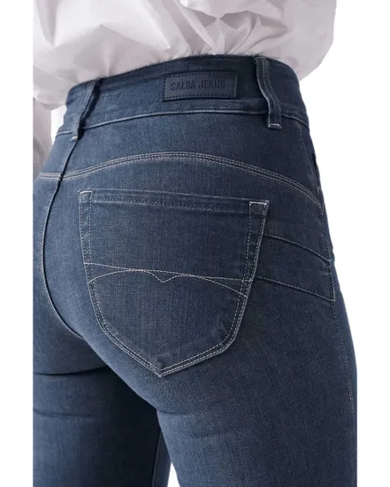 Jean Femme SECRET STRAIGHT GREENCAST Bleu Turquoise