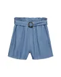 Short Femme Vmfleur Hw Paperbag Belt Tencel