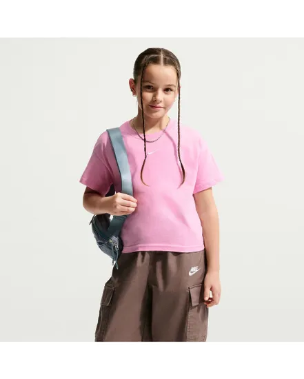 T-shirt Enfant G NSW TEE BOXY ESSNTL LBR Rose