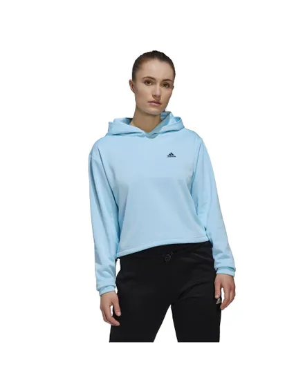 Sweatshirt à capuche manches longues Femme W GG HD SWT Bleu