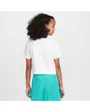 T-shirt Fille plus agé G NSW TEE CROP FUTURA HBR Blanc