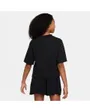 T-Shirt Fille G NSW SS TOP JSY LBR Noir