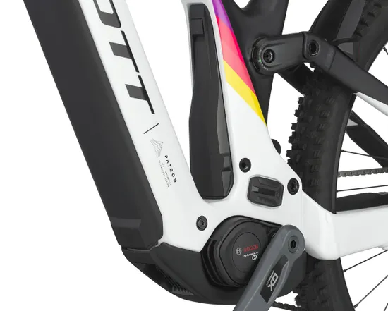 VTT électrique tout suspendu Unisexe PATRON 900 Blanc Cumulus/Noir Carbone