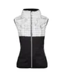 VESTE SANS MANCHE FAUSSE FOURRURE FANTAISIE Femme Gris