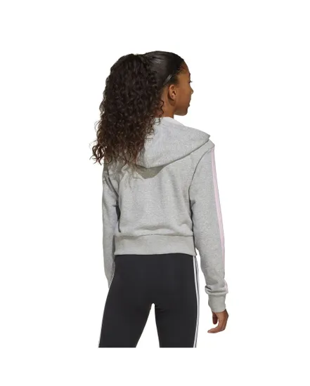 Sweat zip à capuche Fille JG 3S FT FZ CRO Gris