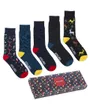 JACXMAS SOCKS 5 PACK GIFTBOX