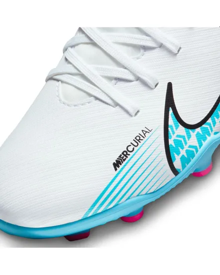 Crampons de football Enfant JR SUPERFLY 9 CLUB FG/MG Blanc
