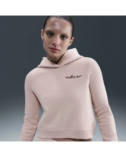 Sweat à capuche Femme W NSW PHNX FLC SHRUNKEN HOODIE Rose