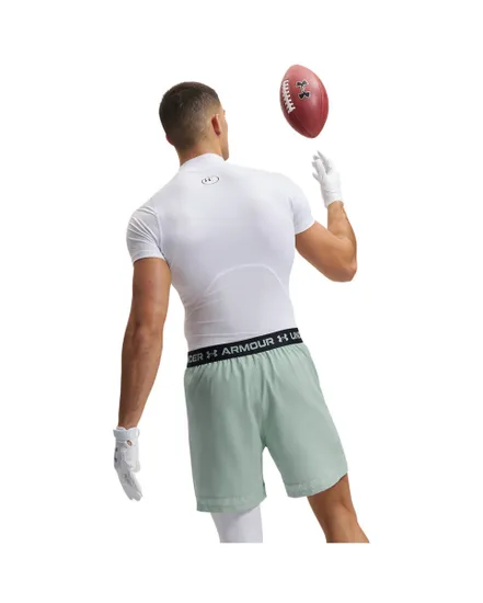 T-shirt Homme UA HG ARMOUR COMP MOCK SS Blanc