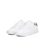Chaussures Homme TH COURT LTH DETAIL ESS Blanc/Bleu Marine