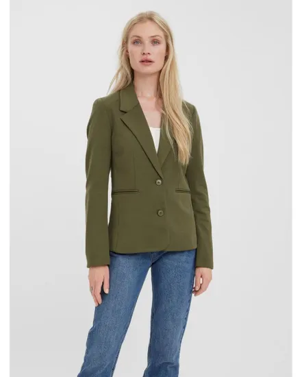 Veste Femme VMLUCCA LS SLIM JERSEY BLAZER NOOS Vert