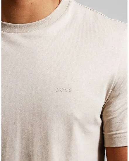 T-shirt col rond Homme THOMPSON Beige Clair