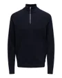 ONSPHIL REG 12 STRUC HALF ZIP KNIT NOOS