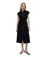 Robe Chemise Sans Manches Femme Salsa Boutons Naturels